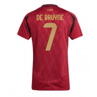 Belgium Kevin De Bruyne #7 Replica Home Shirt Ladies Euro 2024 Short Sleeve